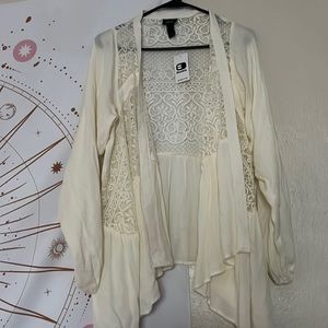 Buckle cárdigan color creame